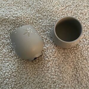 Set of two 3” ceramic pots